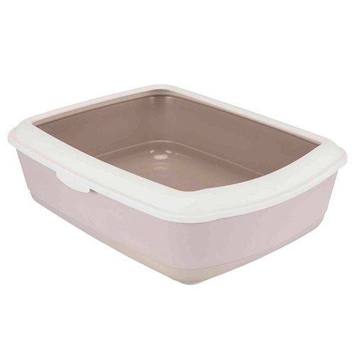 Trixie-WC-Classic-Litter-Tray-with-Rim-Caqui-e-Caqui-Claro