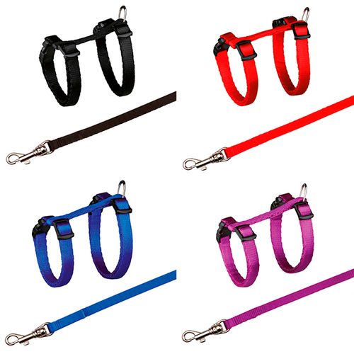 Trixie-Kitten-Harness-with-Leash-in-Nylon---Cores-Sortidas