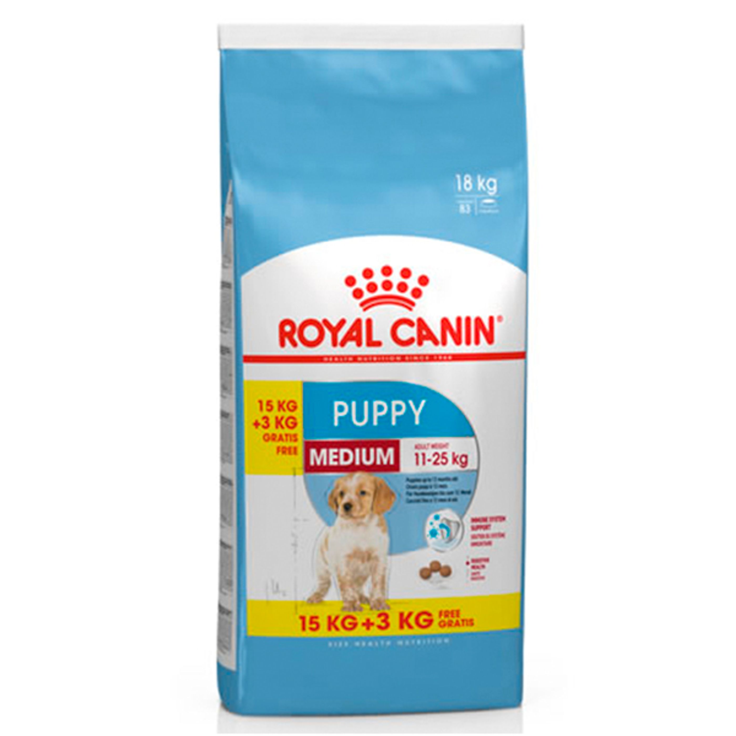 Royal Canin Medium Puppy Bónus 15 kg + 3 Kg de Oferta
